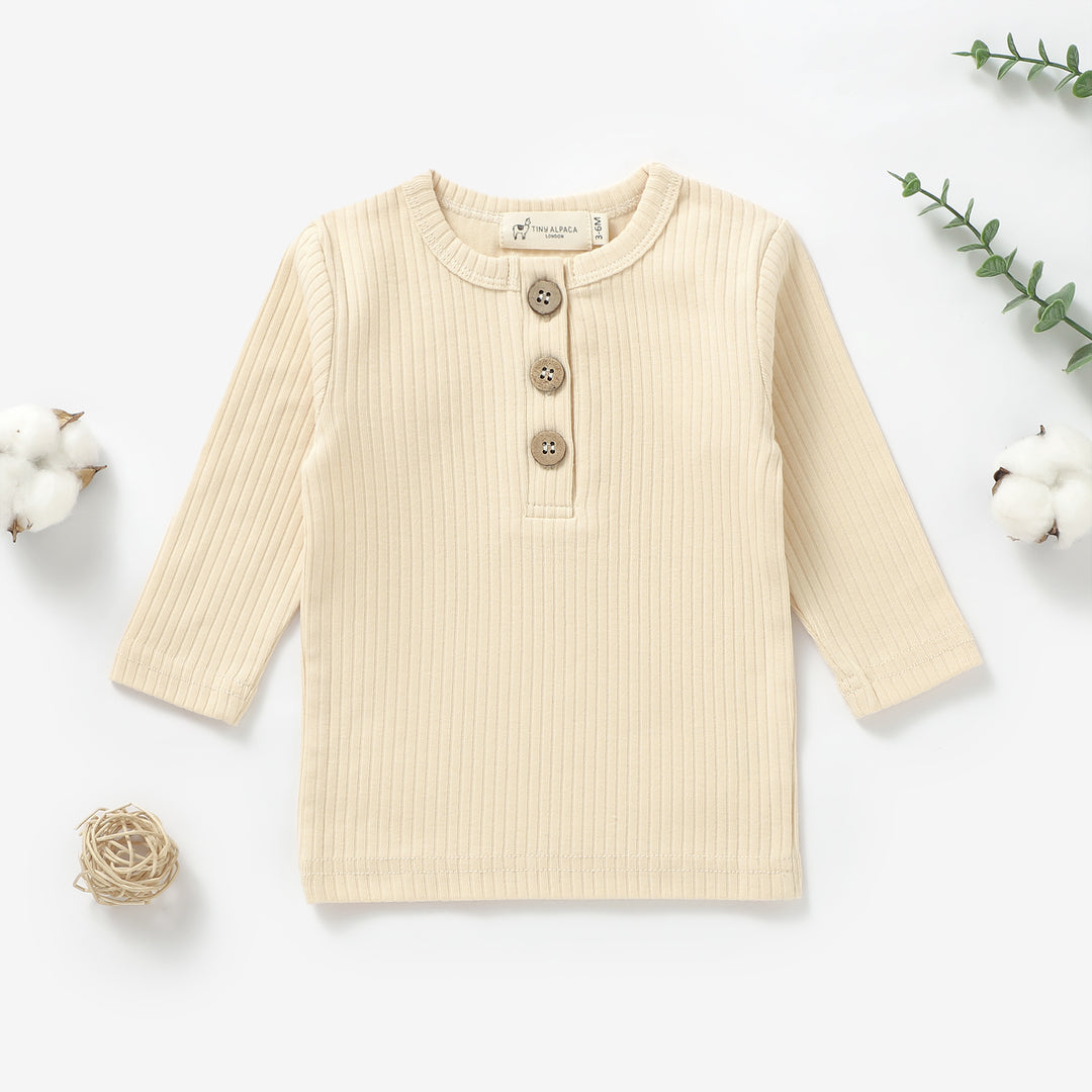 ORGANIC COTTON BABY T-SHIRT 0-3 YEARS - Tiny Alpaca UK