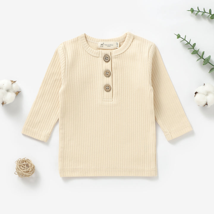 ORGANIC COTTON BABY T-SHIRT 0-3 YEARS - Tiny Alpaca UK