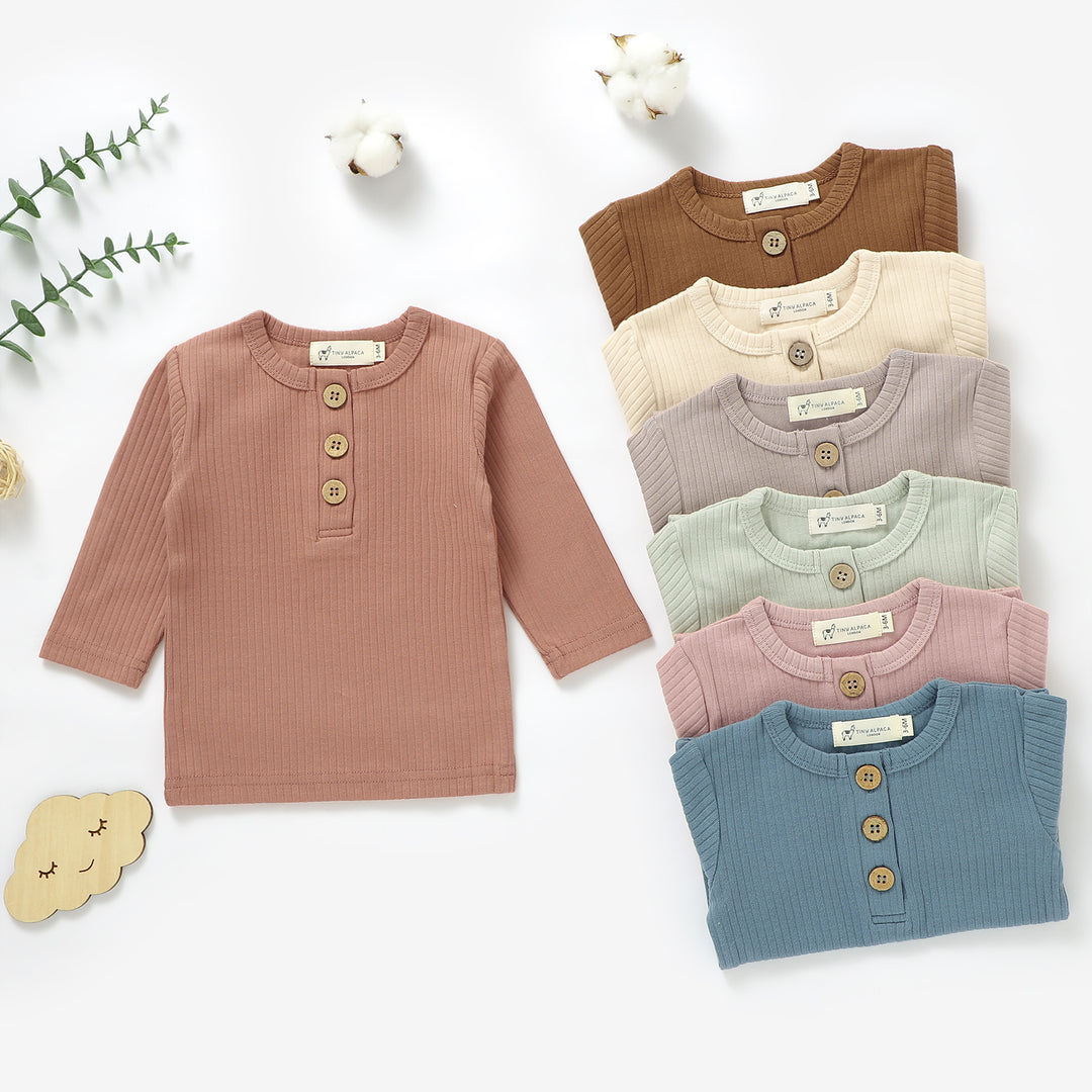 ORGANIC COTTON BABY T-SHIRT 0-3 YEARS - Tiny Alpaca UK