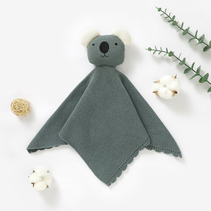 ORGANIC COTTON KOALA SECURITY BLANKET 37X37CM - Tiny Alpaca UK