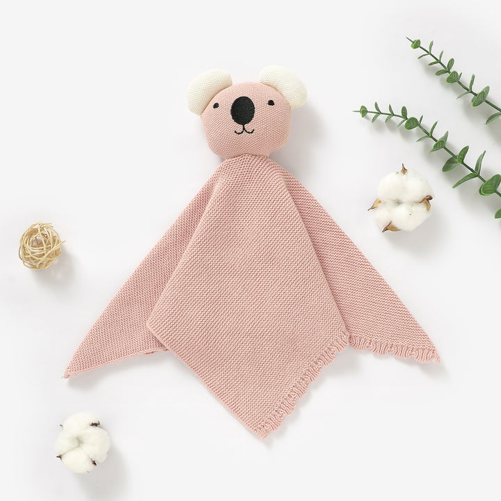 ORGANIC COTTON KOALA SECURITY BLANKET 37X37CM - Tiny Alpaca UK