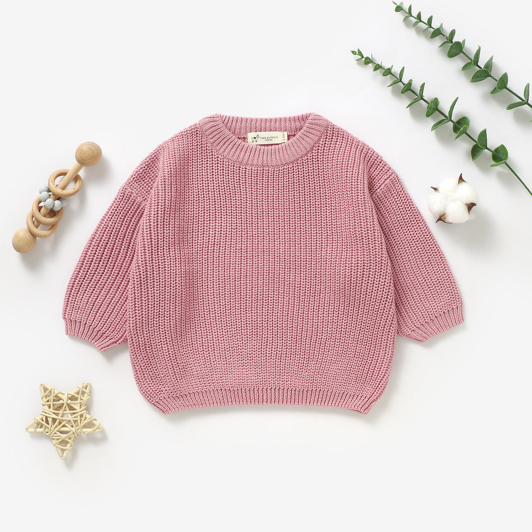 Organic Cotton Knitted Baby Sweater