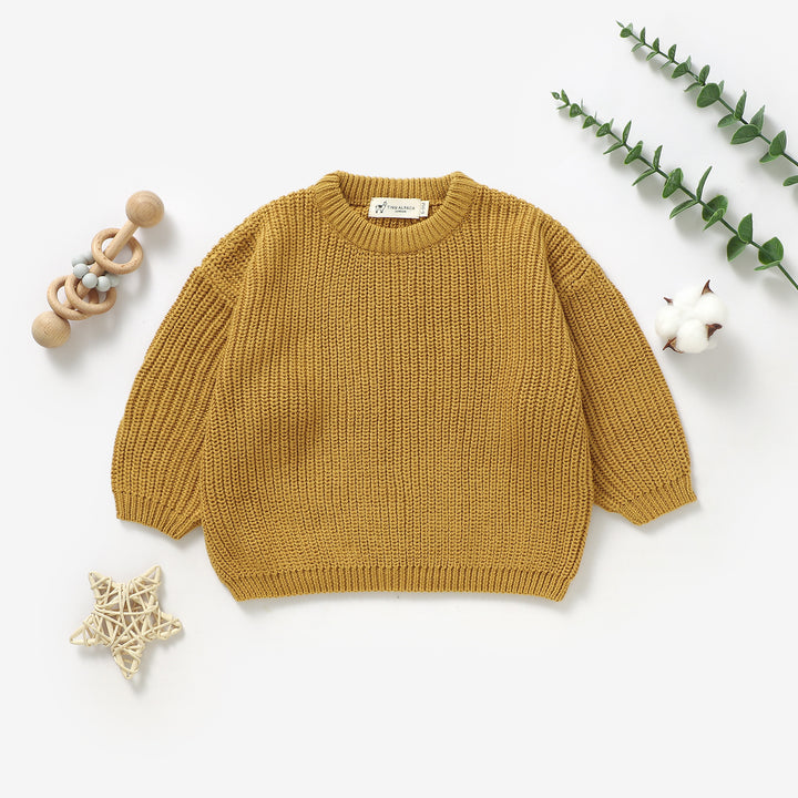 Organic Cotton Knitted Baby Sweater