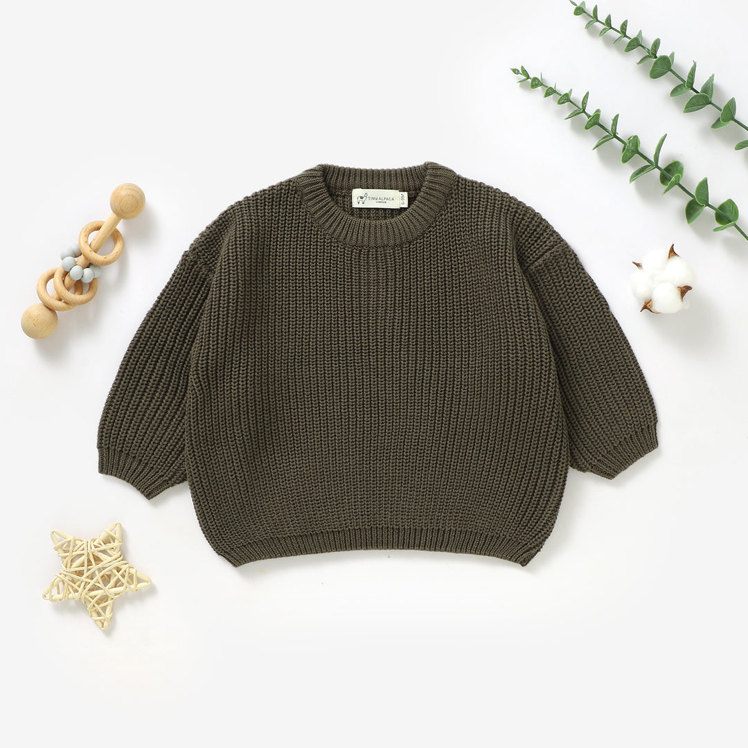 Organic Cotton Knitted Baby Sweater