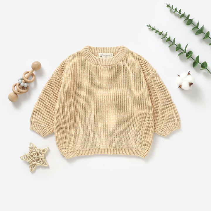 Organic Cotton Knitted Baby Sweater