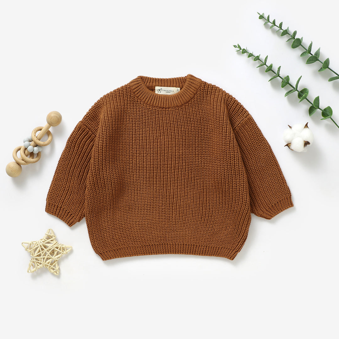Organic Cotton Knitted Baby Sweater
