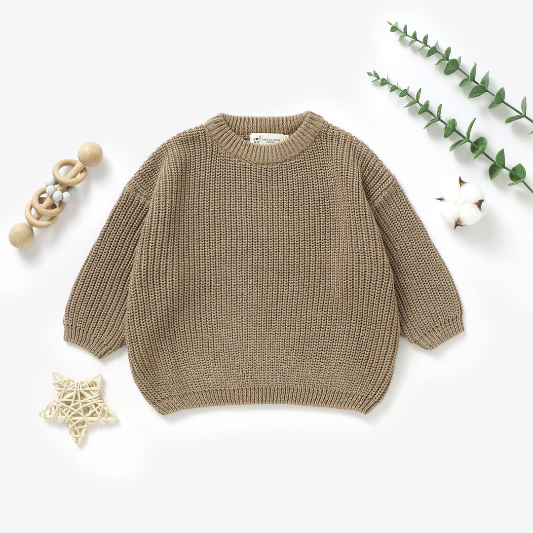 Organic Cotton Knitted Baby Sweater
