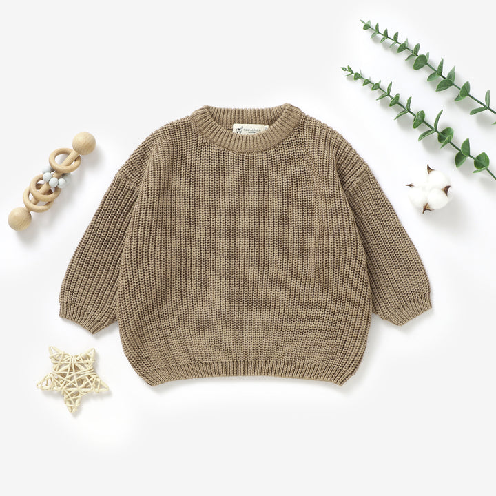 Organic Cotton Knitted Baby Sweater