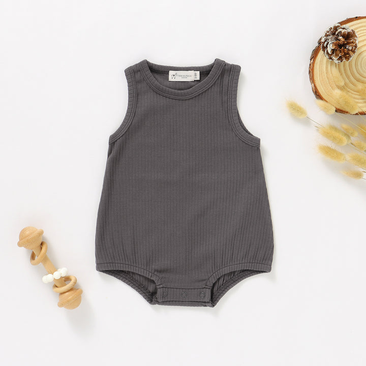 TINY ALPACA BABY SLEEVELESS ORGANIC BODYSUITS - Tiny Alpaca UK