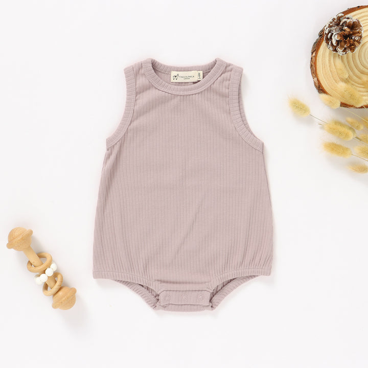 TINY ALPACA BABY SLEEVELESS ORGANIC BODYSUITS - Tiny Alpaca UK