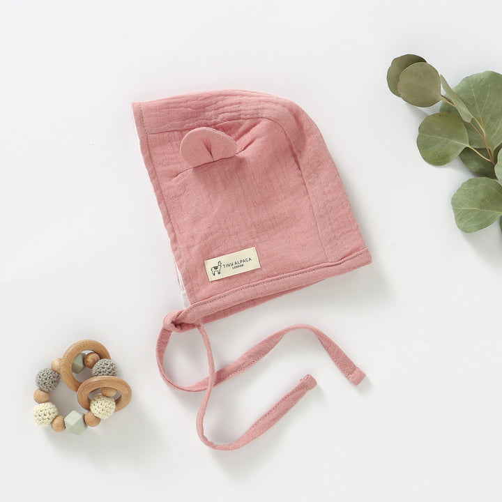 ORGANIC NATURAL COTTON MUSLIN BUCKET HAT - Tiny Alpaca UK