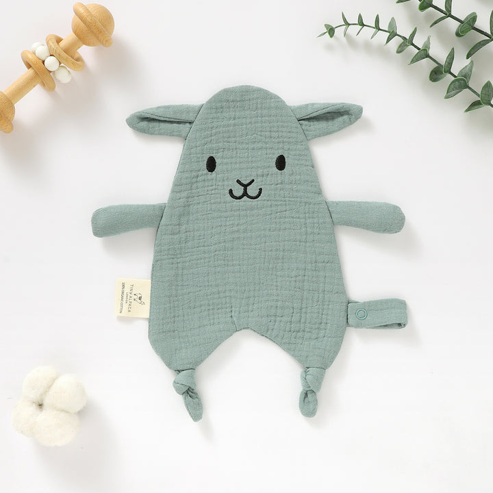 ALPACA ORGANIC COTTON SECURITY BLANKET | 35X25CM - Tiny Alpaca UK