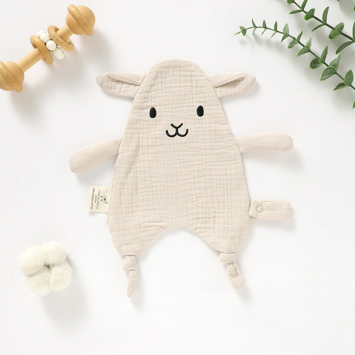 ALPACA ORGANIC COTTON SECURITY BLANKET | 35X25CM - Tiny Alpaca UK