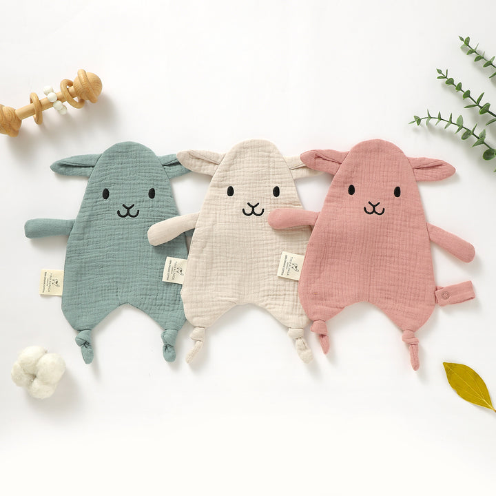 ALPACA ORGANIC COTTON SECURITY BLANKET | 35X25CM - Tiny Alpaca UK