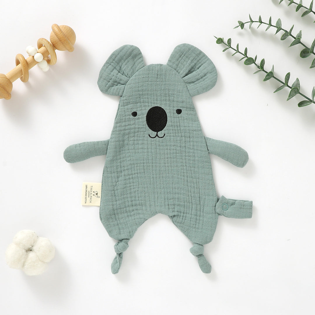 KOALA ORGANIC COTTON SECURITY BLANKET | 35x25CM - Tiny Alpaca UK