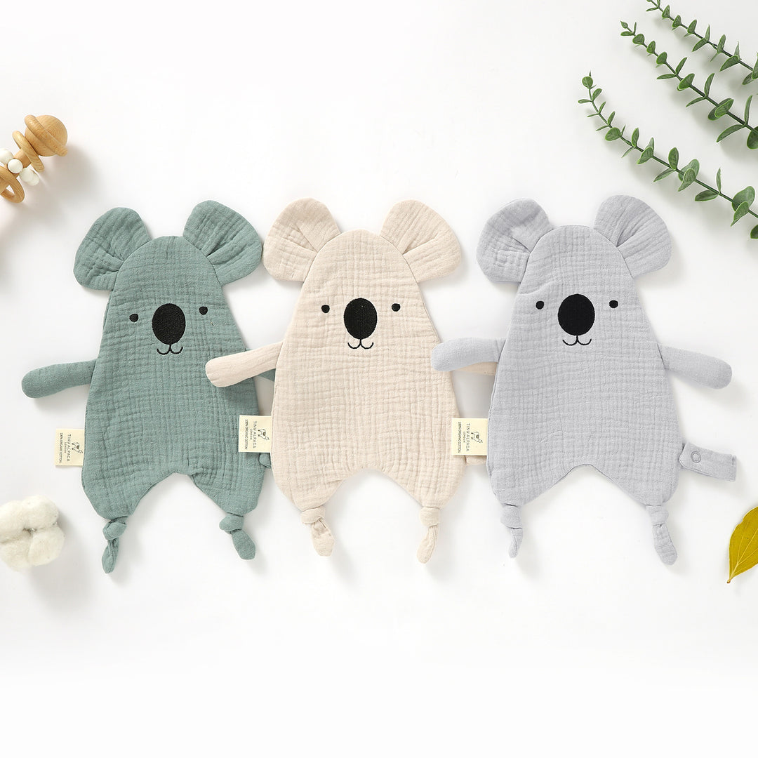 KOALA ORGANIC COTTON SECURITY BLANKET | 35x25CM - Tiny Alpaca UK