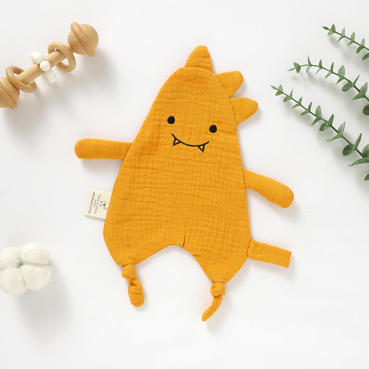 DINOSAUR ORGANIC COTTON SECURITY BLANKET | 35X25CM - Tiny Alpaca UK