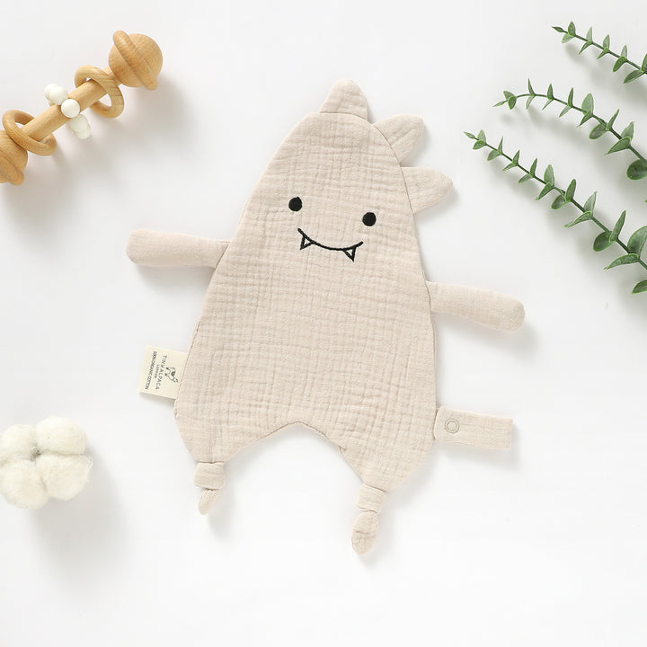 DINOSAUR ORGANIC COTTON SECURITY BLANKET | 35X25CM - Tiny Alpaca UK