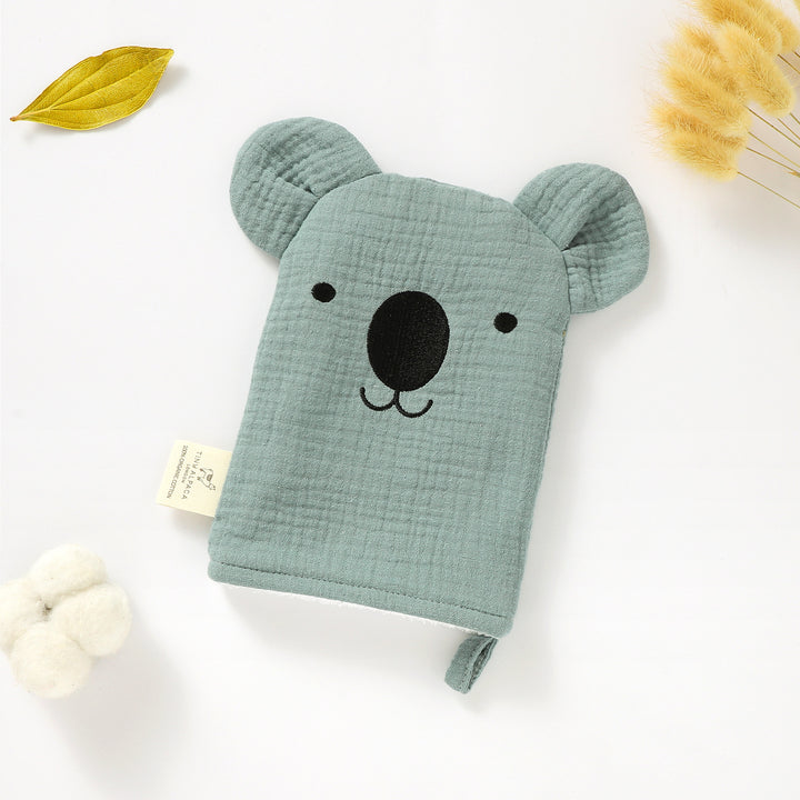 ORGANIC COTTON MUSLIN KOALA WASHGLOVE - Tiny Alpaca UK
