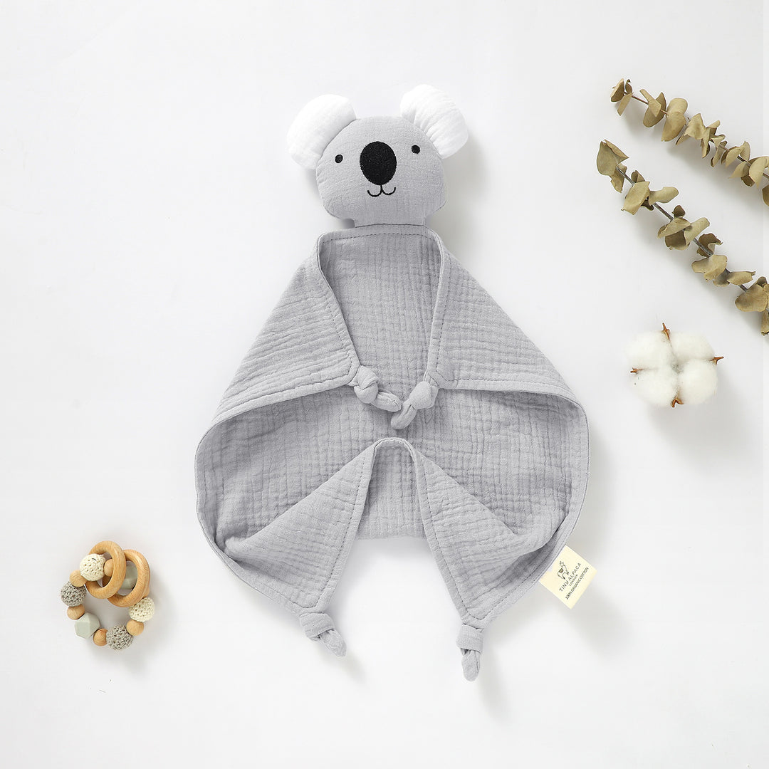 KOALA ORGANIC COTTON SECURITY BLANKET 40X40CM - Tiny Alpaca UK