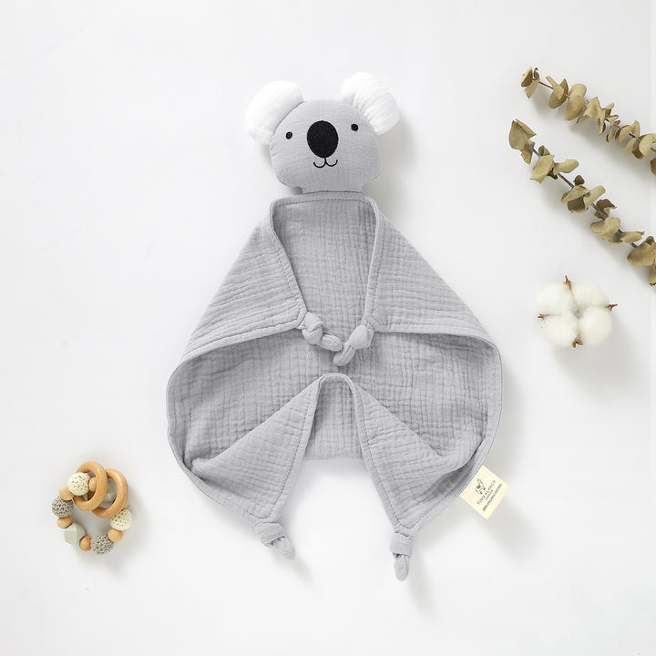 KOALA ORGANIC COTTON SECURITY BLANKET 40X40CM - Tiny Alpaca UK