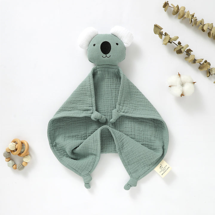 KOALA ORGANIC COTTON SECURITY BLANKET 40X40CM - Tiny Alpaca UK