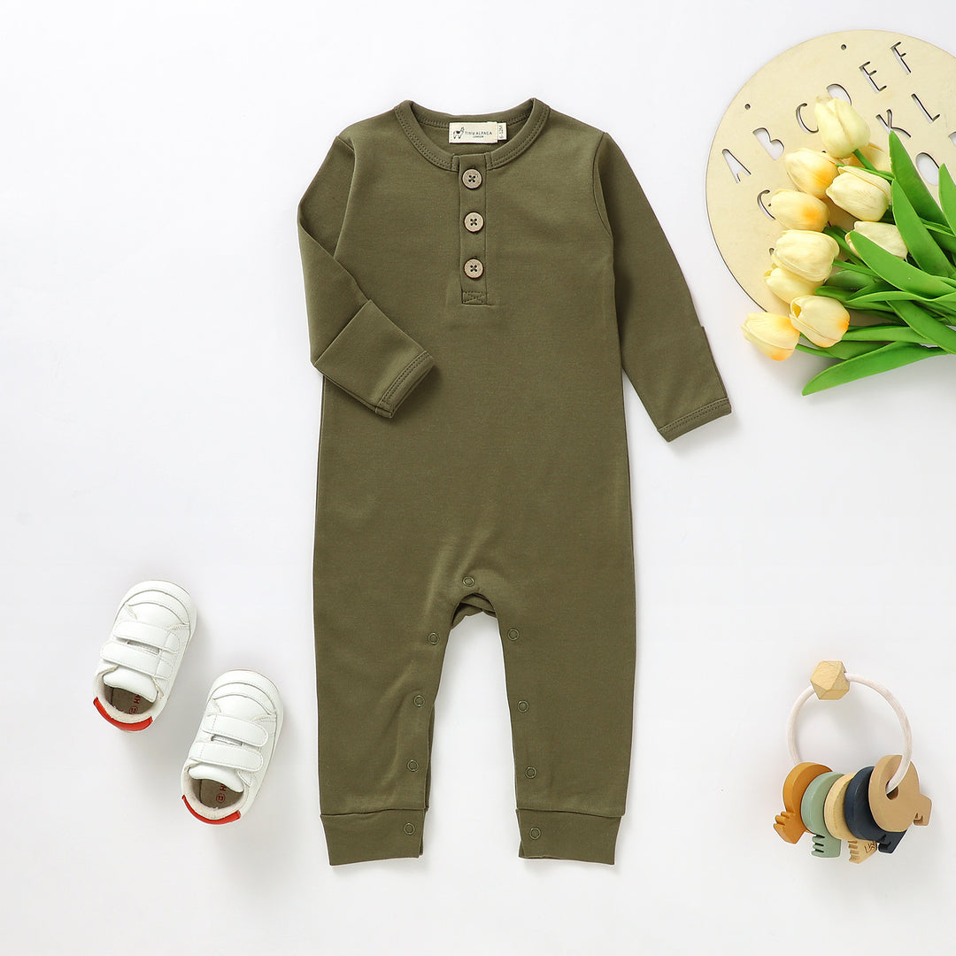 Organic Cotton Jumpsuits 0-24 Months - Tiny Alpaca UK