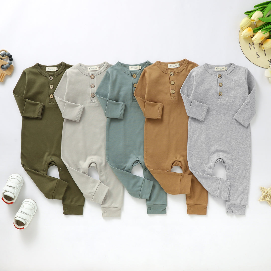 Organic Cotton Jumpsuits 0-24 Months - Tiny Alpaca UK