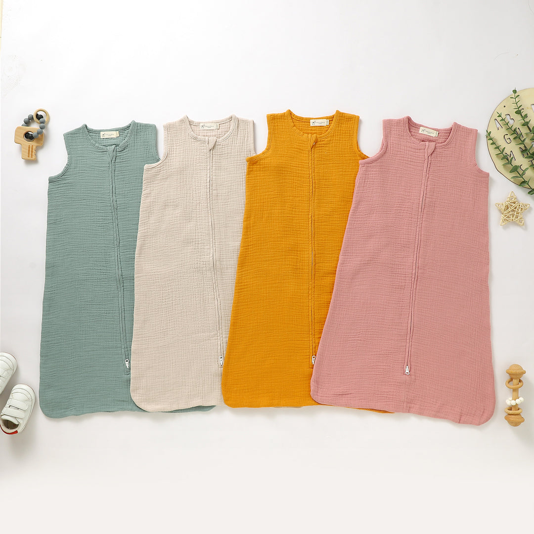 TINY ALPACA ORGANIC 1 TOG MUSLIN SLEEPING BAG - Tiny Alpaca UK