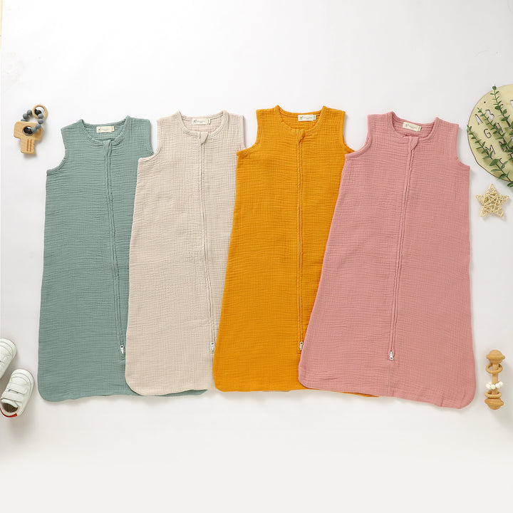 TINY ALPACA ORGANIC 1 TOG MUSLIN SLEEPING BAG - Tiny Alpaca UK