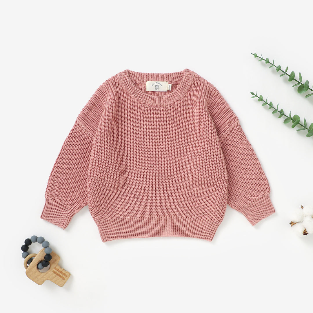 Organic Cotton Knitted Baby Sweater