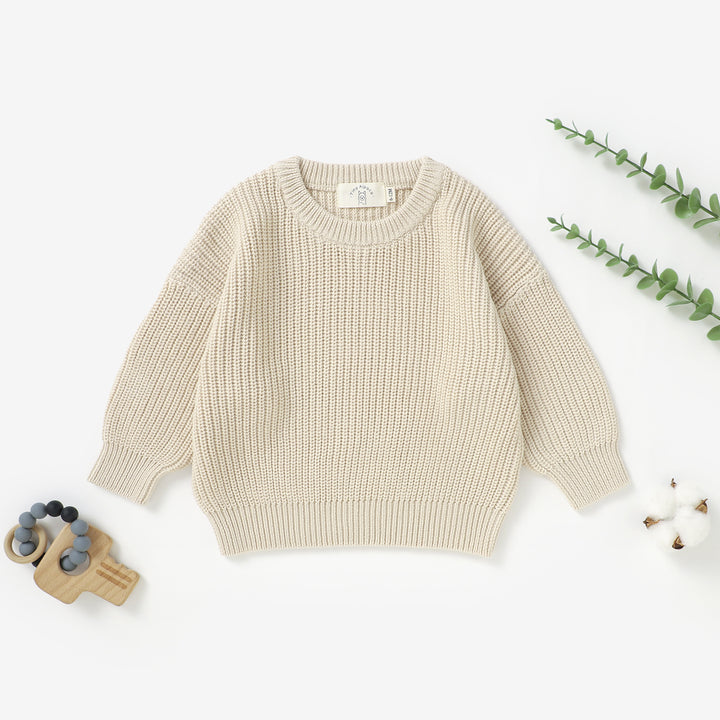 Organic Cotton Knitted Baby Sweater
