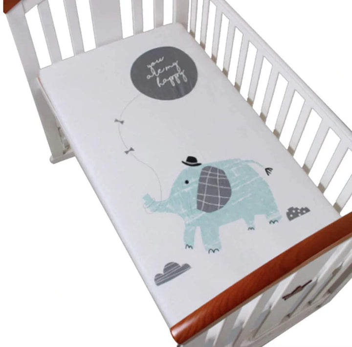 Organic Cotton Toddler Mattress Sheet with Matching Bag | 130 x 70 cm