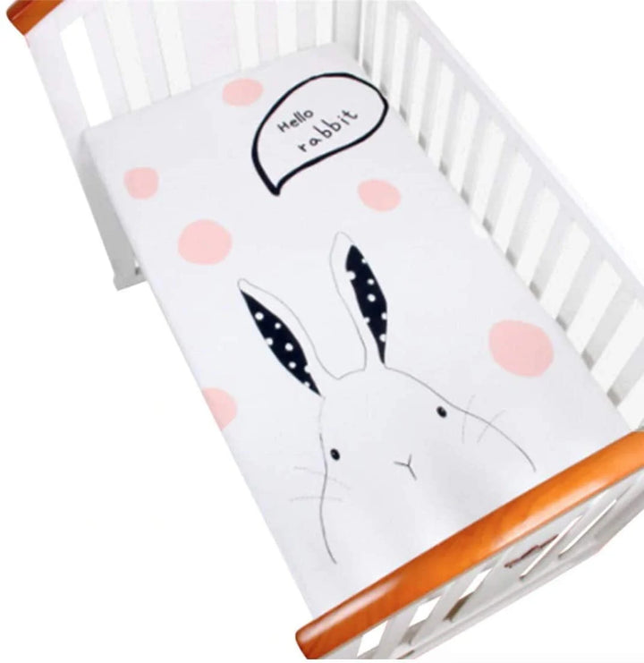 Organic Cotton Toddler Mattress Sheet with Matching Bag | 130 x 70 cm