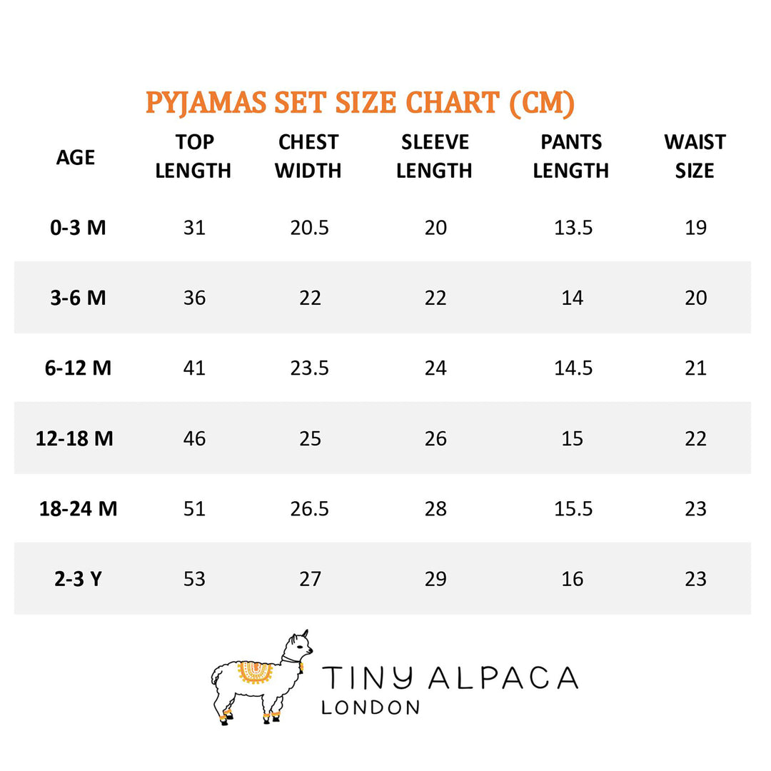 Organic Natural Cotton Ribbed Baby Pyjamas - Tiny Alpaca UK