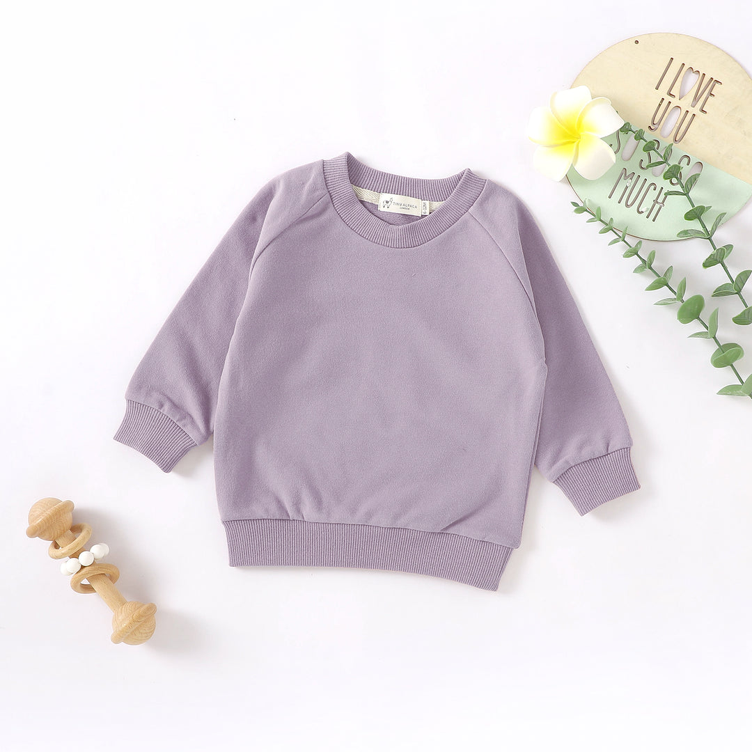 ORGANIC NATURAL COTTON BABY SWEATER TOP | 0-2 YEARS - Tiny Alpaca UK