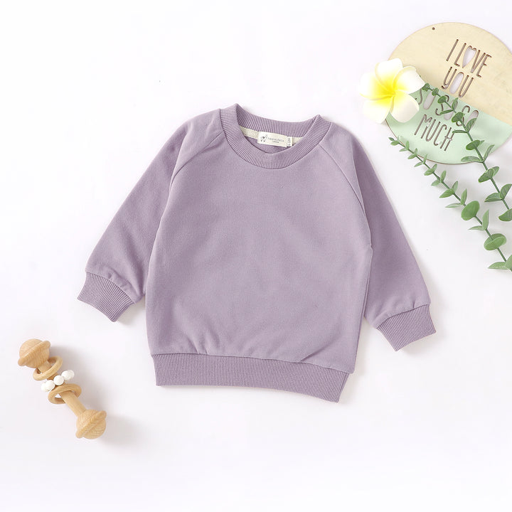 ORGANIC NATURAL COTTON BABY SWEATER TOP | 0-2 YEARS - Tiny Alpaca UK