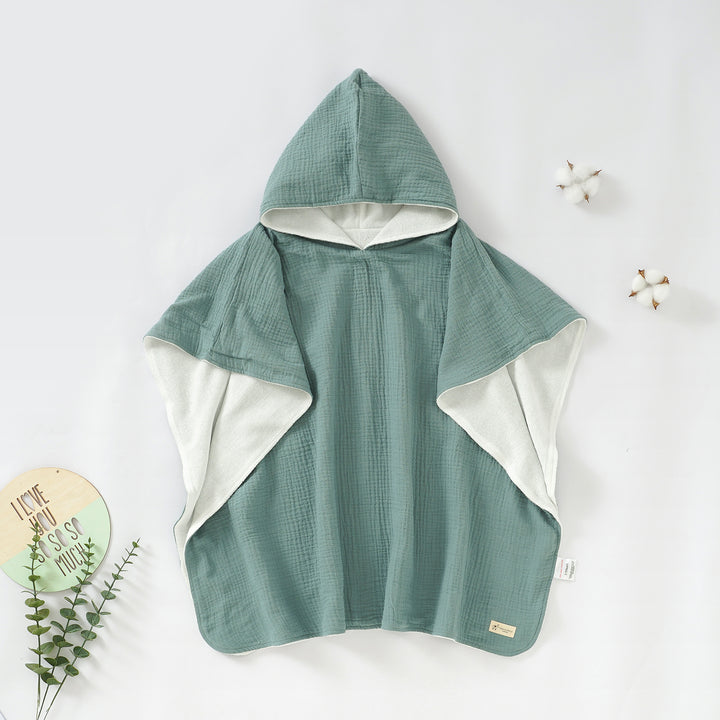 Tiny Alpaca | Organic Cotton Baby Poncho Towel | 70x60CM - Tiny Alpaca UK