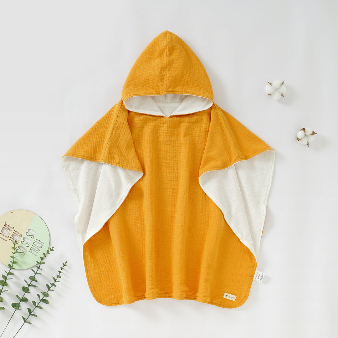 Tiny Alpaca | Organic Cotton Baby Poncho Towel | 70x60CM - Tiny Alpaca UK