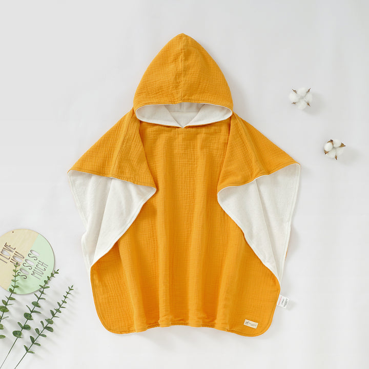 Tiny Alpaca | Organic Cotton Baby Poncho Towel | 70x60CM - Tiny Alpaca UK