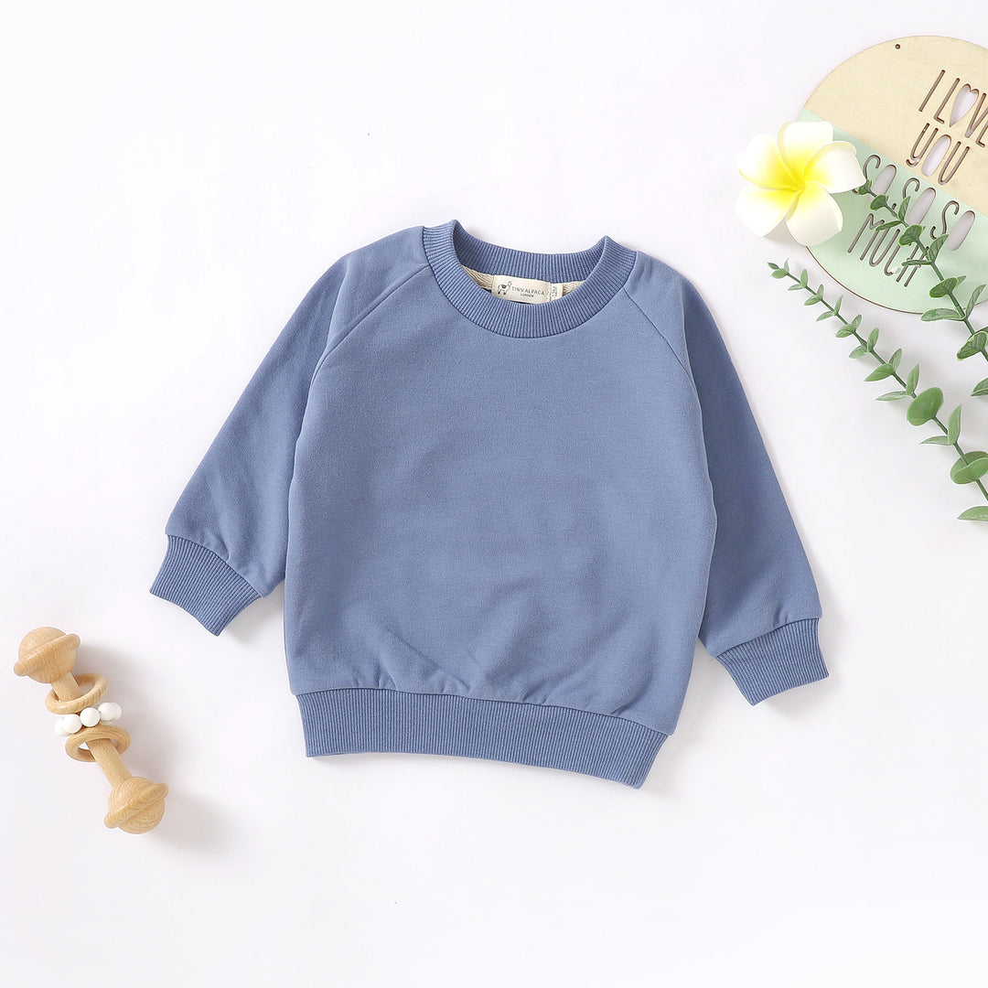 ORGANIC NATURAL COTTON BABY SWEATER TOP | 0-2 YEARS - Tiny Alpaca UK