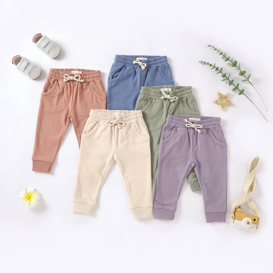 ORGANIC NATURAL COTTON BABY SWEATER BOTTOMS | 0-2 YEARS - Tiny Alpaca UK