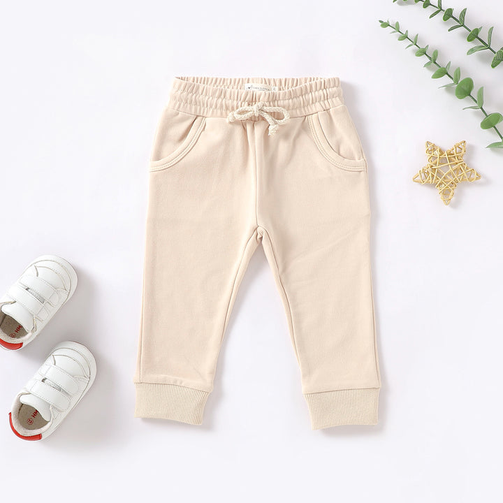 ORGANIC NATURAL COTTON BABY SWEATER BOTTOMS | 0-2 YEARS - Tiny Alpaca UK