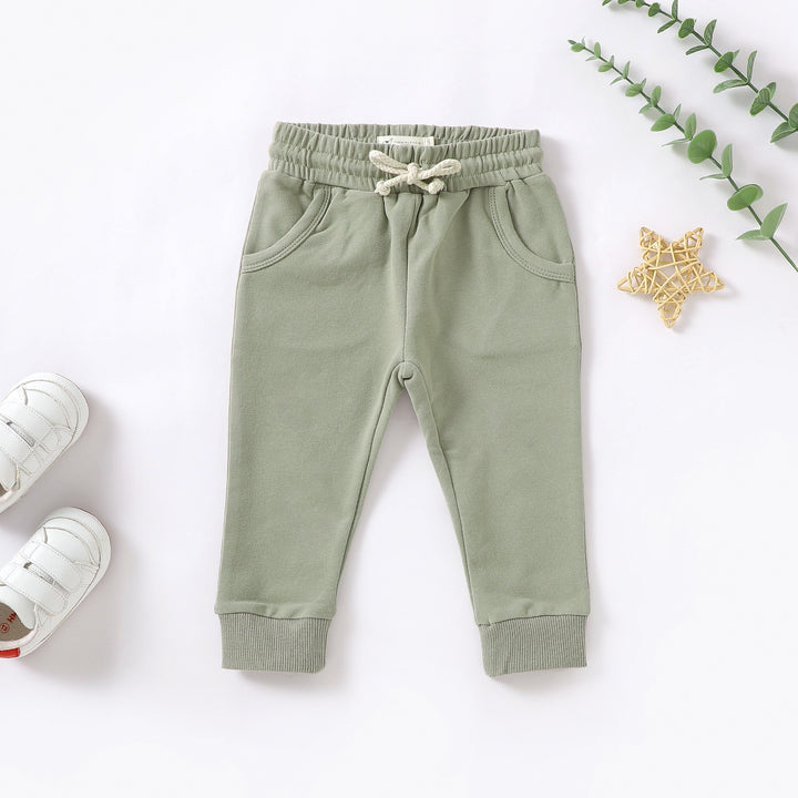 ORGANIC NATURAL COTTON BABY SWEATER BOTTOMS | 0-2 YEARS - Tiny Alpaca UK