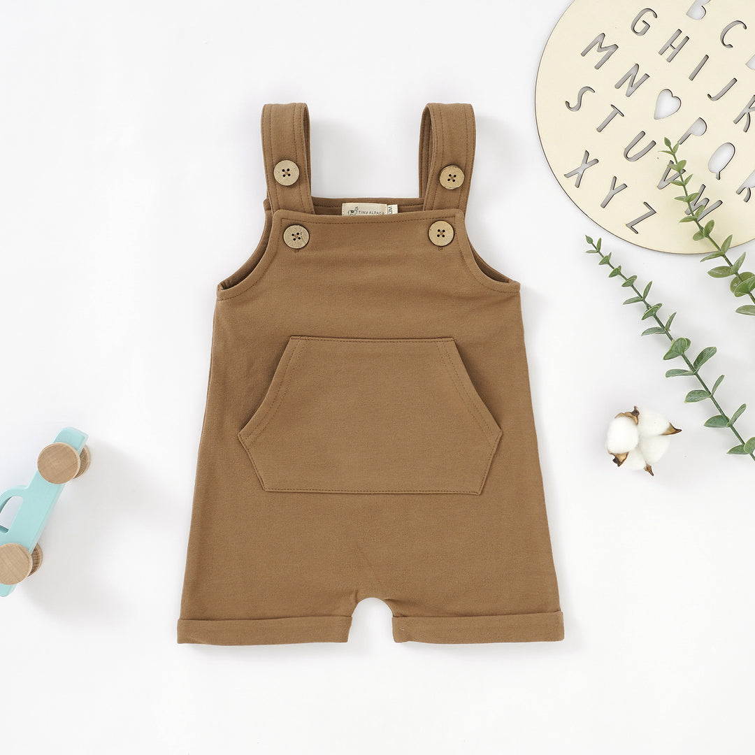Organic Cotton Dungarees 0-24 Months - Tiny Alpaca UK