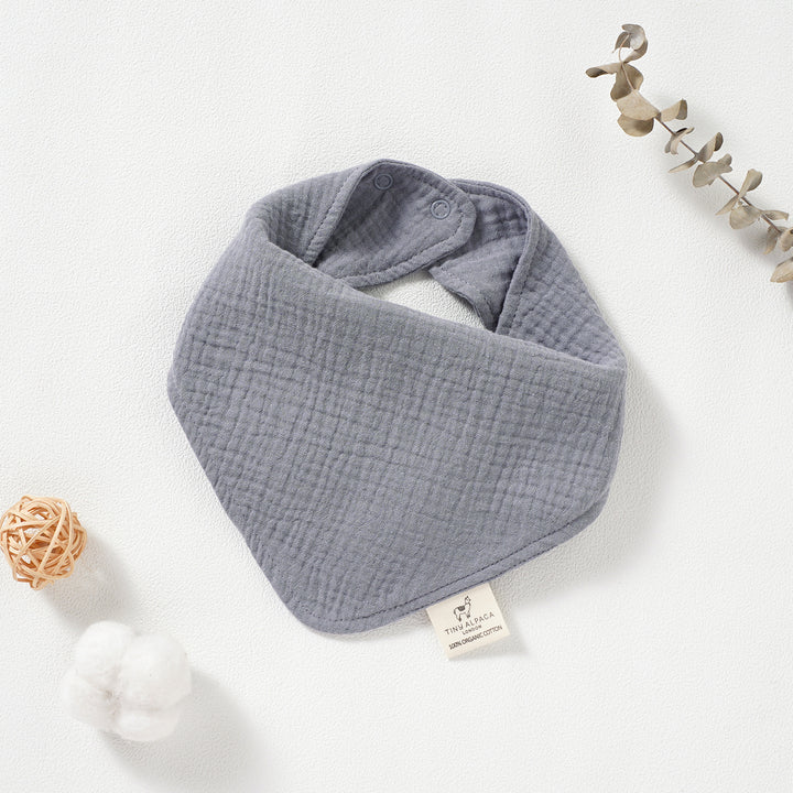 Organic Natural Cotton Dribble Bibs (0-1 Year) - Tiny Alpaca UK