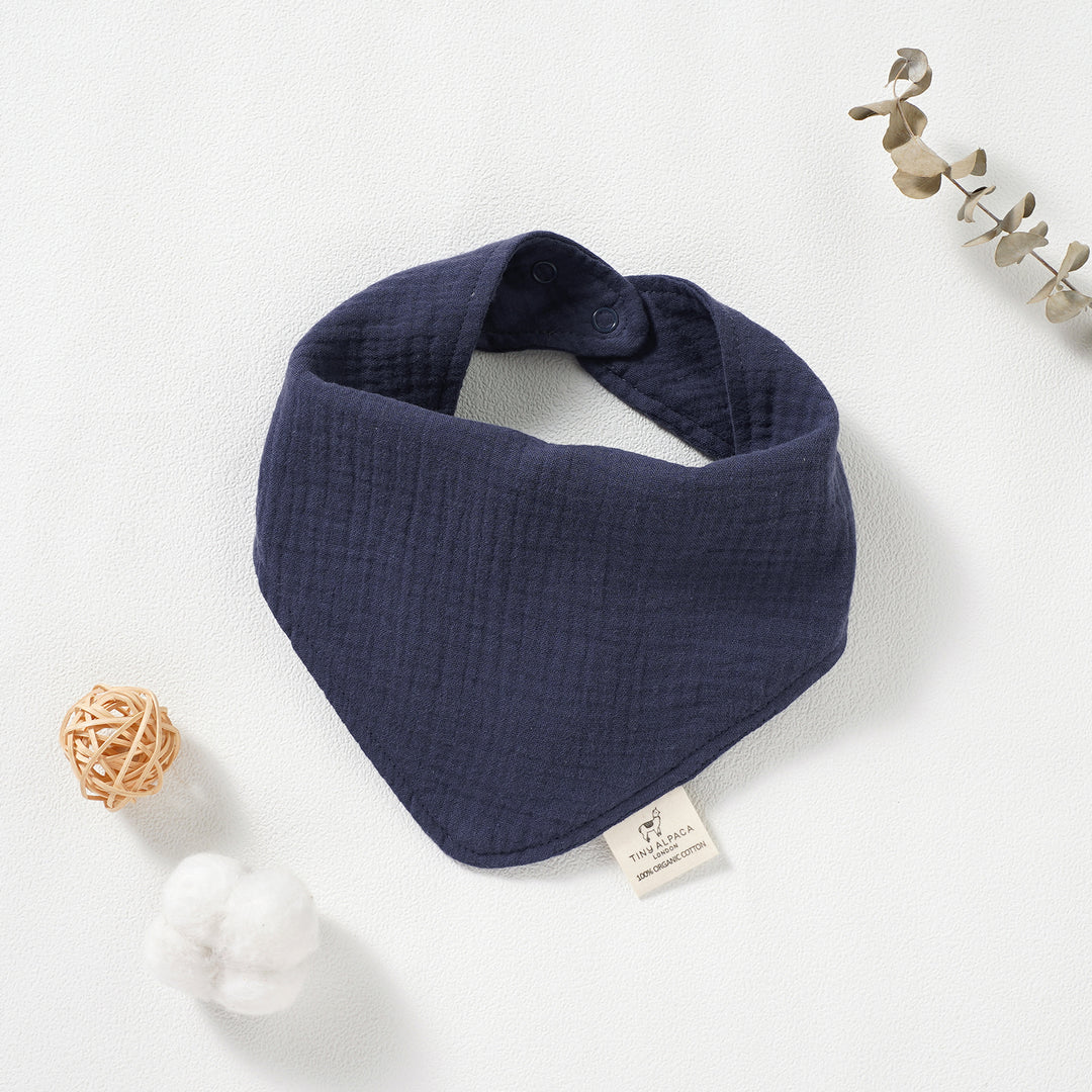 Organic Natural Cotton Dribble Bibs (0-1 Year) - Tiny Alpaca UK