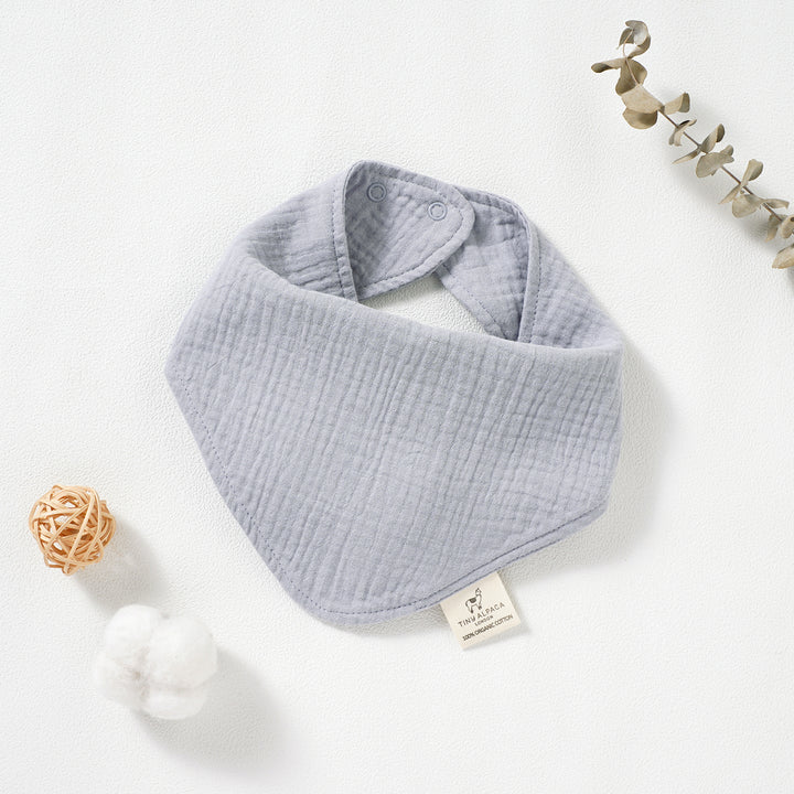 Organic Natural Cotton Dribble Bibs (0-1 Year) - Tiny Alpaca UK