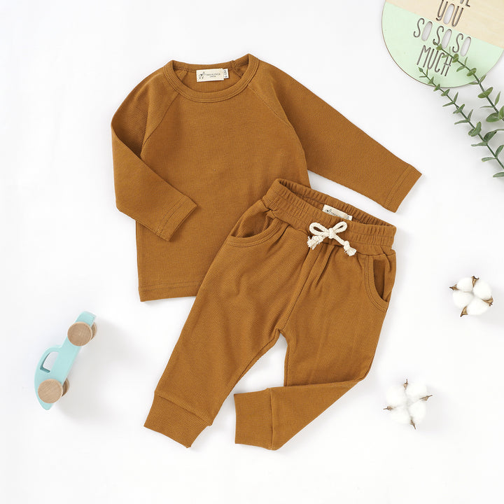 Organic Natural Cotton Pyjama Outfit 0-3 Years - Tiny Alpaca UK