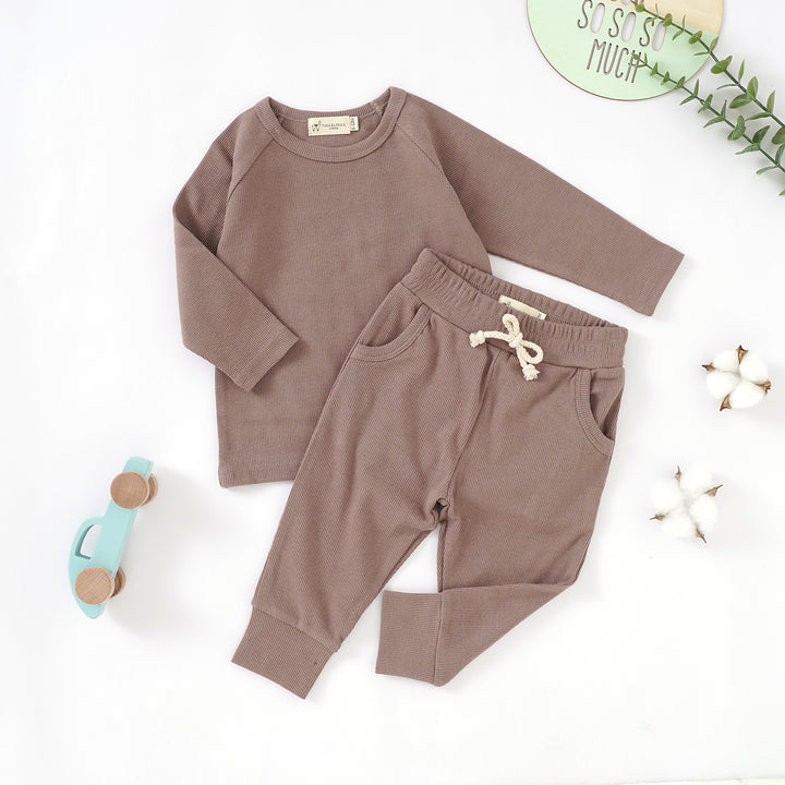 Organic Natural Cotton Pyjama Outfit 0-3 Years - Tiny Alpaca UK